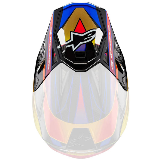 Alpinestars Visor for S-M10 ERA Helmet - Gold Yellow/Rio Red Glossy