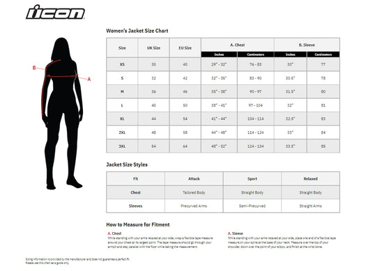 Icon Mesh AF Womens Jacket (XXX-Large, Black)