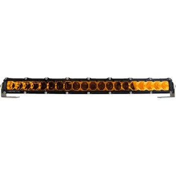 Heretic Studio 52006 6-Series Light Bar - 20in. (22in. x 2in. x 1.5in.) - Black Flood Light with Amber Lens