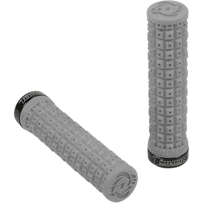 Torc1 Racing 2750-0702 Defy Lock-On Grips - Gray/Black