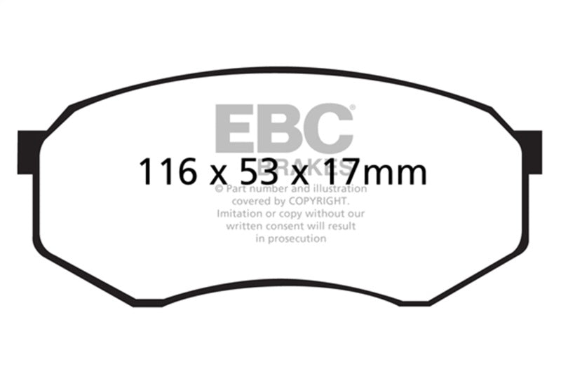 Load image into Gallery viewer, Ebc DP41317R EBC Yellowstuff Brake Pad Sets
