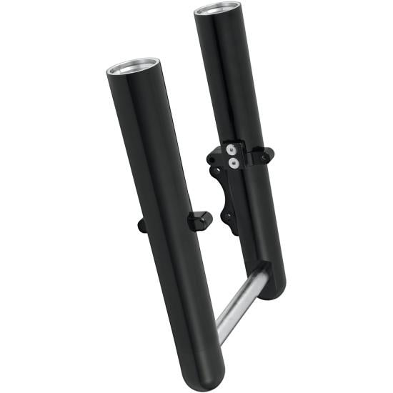 Arlen Ness 06-523 Hot Legs Single Disc Fork Leg Set - Smooth - Black