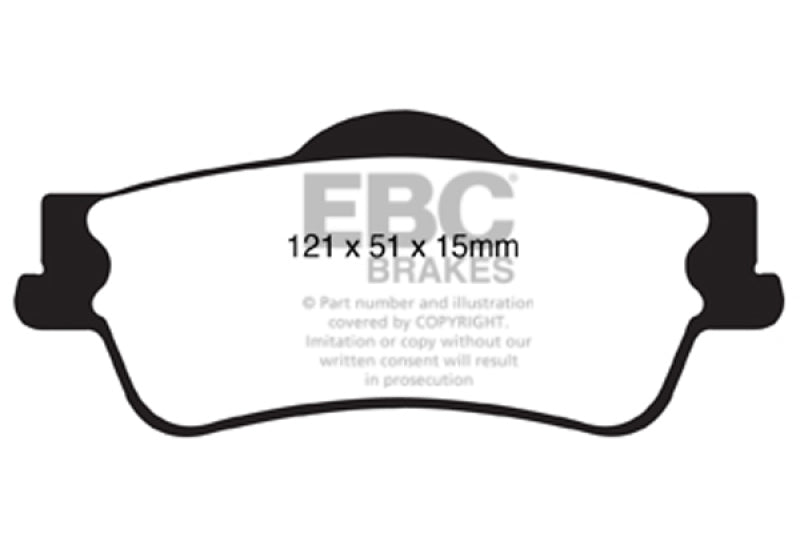 Load image into Gallery viewer, Ebc DP41834R EBC Yellowstuff Brake Pad Sets
