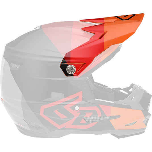 6D Replacement Visor for ATR-2 Range Helmets - Red