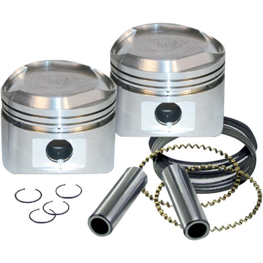 S&S Cycle 92-2047 Forged Piston Kit for 89ci. Stroker Kit - Standard Bore 3 1/2in. - .010in. Oversized