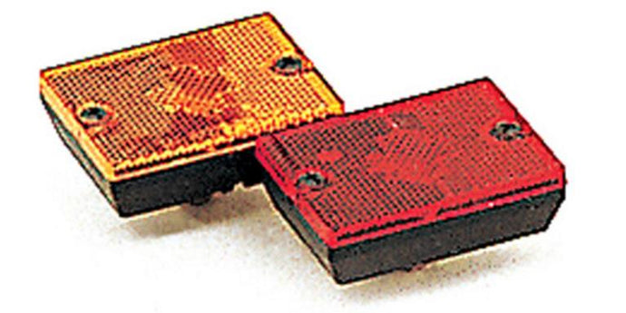 Optronics Inc MC36RS Square Reflector Marker/Clearance Lights - Red