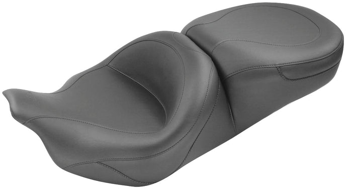 Mustang 76033 1-Piece Ultra Touring Seat - Smooth Style - No Studs
