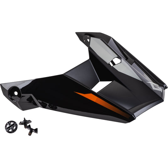 G-Max Visor with Screws for MX-46 Compound Helmets - Orange/Black/Gray - Md-2XL