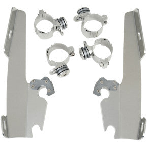 Memphis Shades MEM8967 Trigger-Lock Mount Kit for Batwing Fairing and Fats/Slim Windshields - Polished