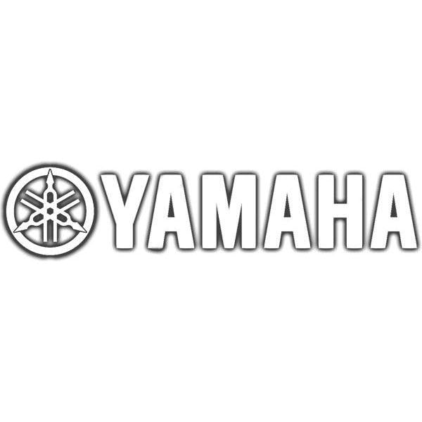 Factory Effex 06-94212 Die Cut Sticker - 1ft. Logo - Yamaha - White