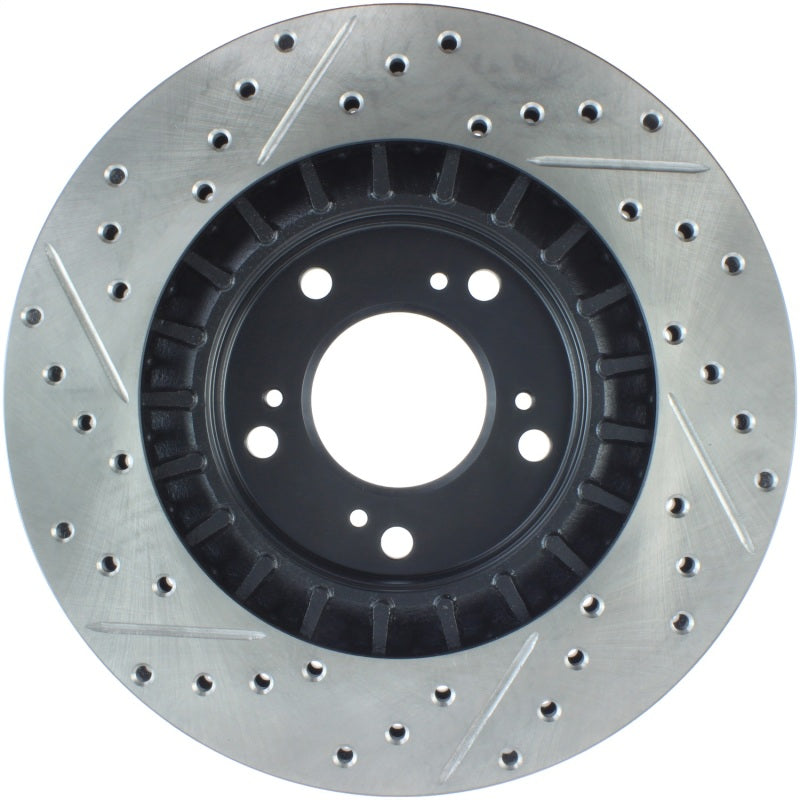 Load image into Gallery viewer, Stoptech 127.40048L ST Slot &amp; Drill Brake Rotors
