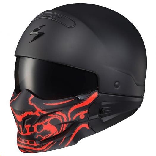 Scorpion Face Mask for Covert Helmets - Samauri Red
