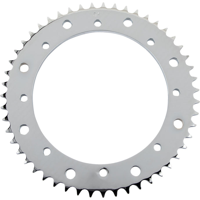 Drag Specialties 1210-2668 Replacement Rear Sprocket - Chrome - 51T For 530 Chain Drive Conversion Kit