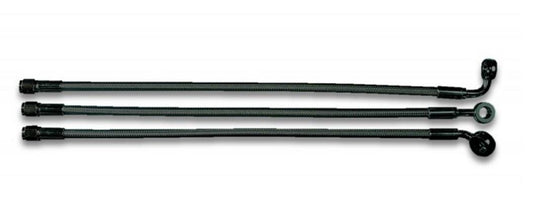 Magnum AS47625 Black Pearl Designer Series ABS Front Upper Brake Line - 10mm. 180deg. Banjo - 25in.