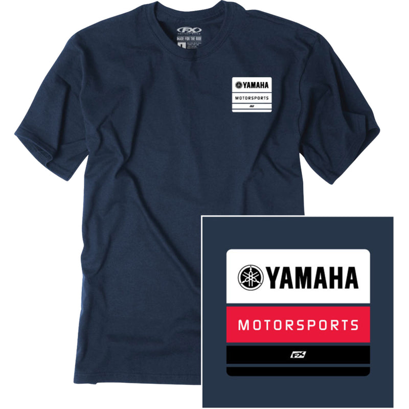 Load image into Gallery viewer, Factory Effex Yamaha Phase T-Shirt (Large, Navy)
