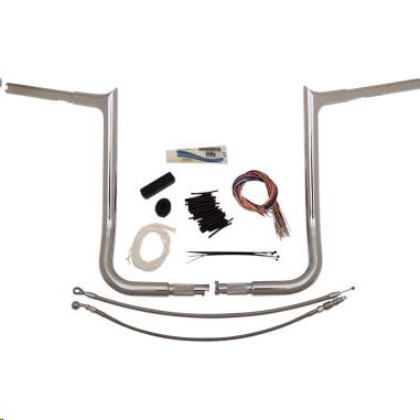 Fat Baggers, Inc. 909116 1-1/4in. EZ Install Handlebar Kit with Pointed Top Handlebars - Chrome