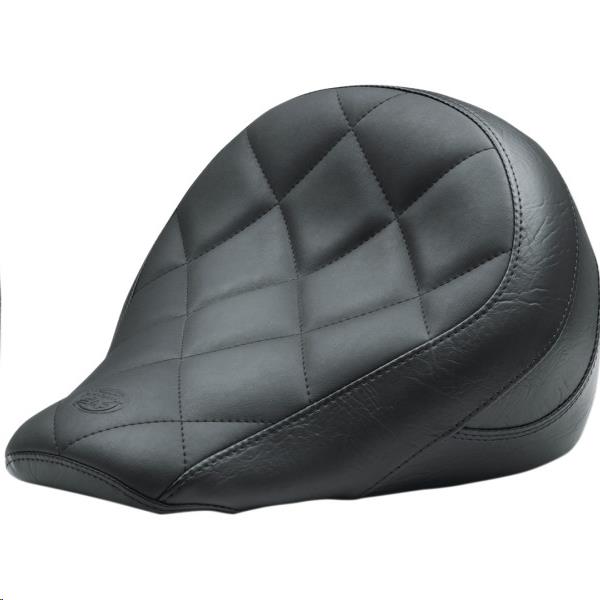 Mustang 76842 Standard Touring Solo Seat - Black Vinyl