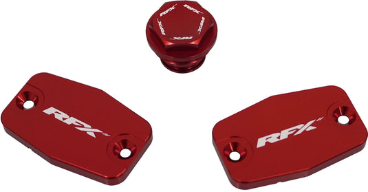 Rfx FXRC 72300 99RD Brake Reservoir Cap Kit - Red