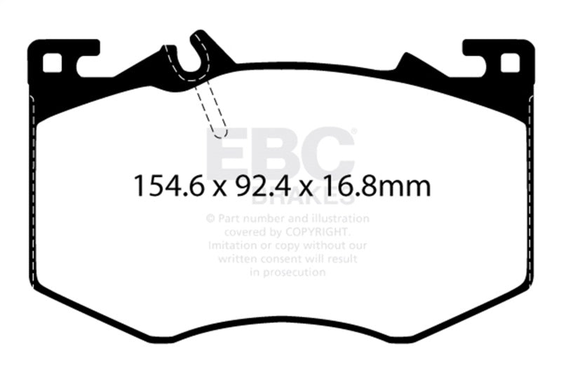 Load image into Gallery viewer, Ebc DP42423R EBC Yellowstuff Brake Pad Sets
