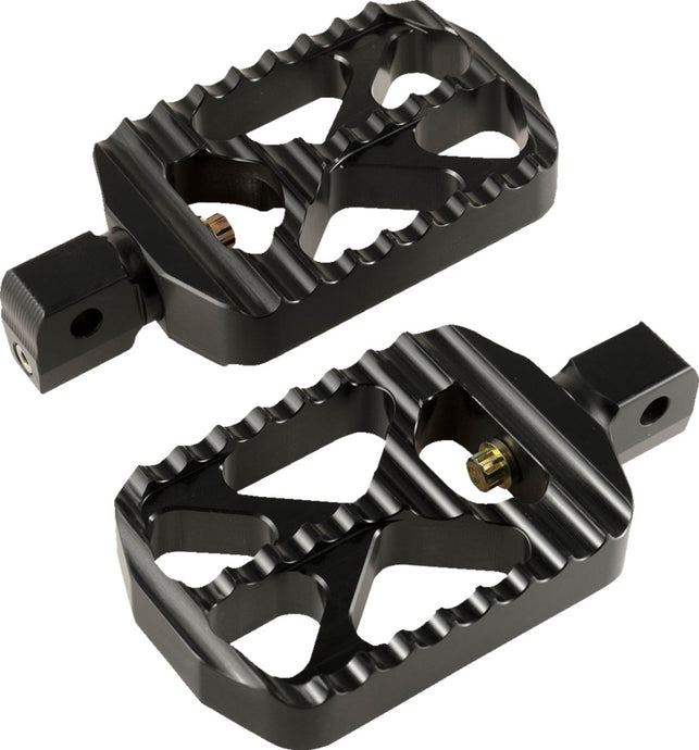 Joker Machine 08-646-8B Bear Claw Footpegs - Black Anodized