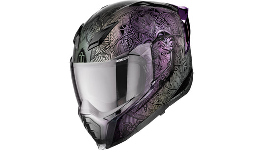 Icon Ultraflite Opal Mandala Helmet (Large, Purple)
