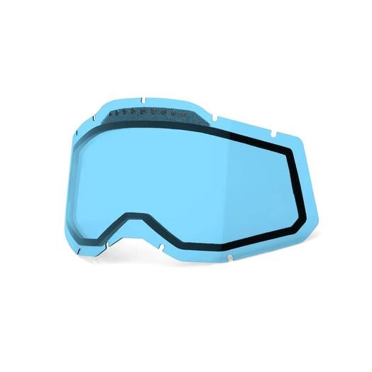 100% Replacement Dual Pane Vented Lens for RC2/AC2/ST2 Goggles -  Blue Lens