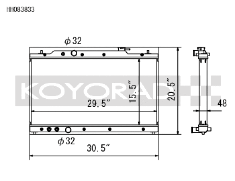 Load image into Gallery viewer, Koyo HH083833 KOY Racing Radiators
