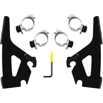 Memphis Shades MEB2075 Batwing Fairing for Trigger-Lock Mounting Kit - Black