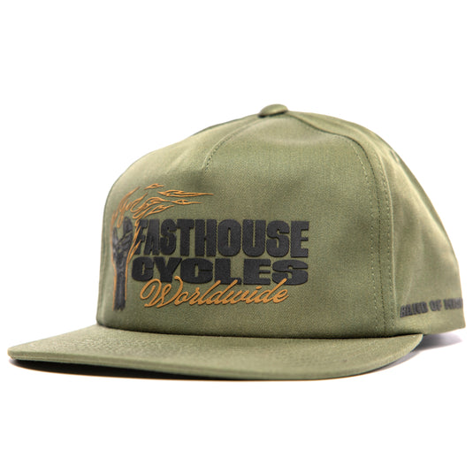 Fasthouse Spanner Hat (One Size Fits All, Olive)
