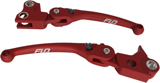 Flo Motorsports HD-809R Mx Style Adjustable Levers - Red