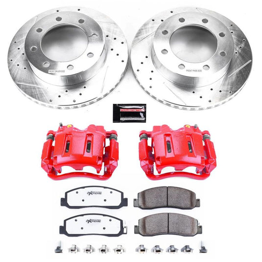 Powerstop KC5412-36 PSB Red Calipers