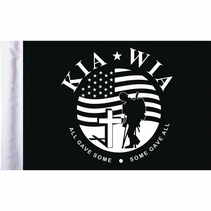 Pro Pad FLG-KIA 6in. x 9in. Flag - Killed in Action, Wounded in Action