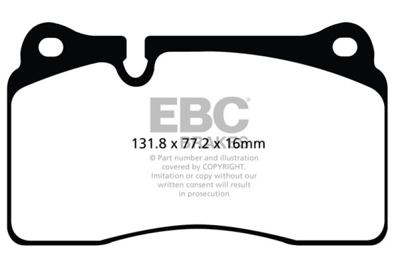 Load image into Gallery viewer, Ebc DP42070R EBC Yellowstuff Brake Pad Sets
