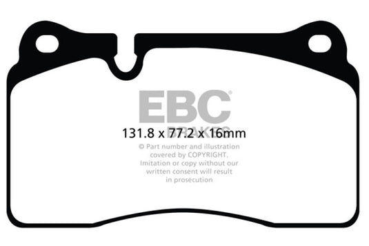 Ebc DP42070R EBC Yellowstuff Brake Pad Sets