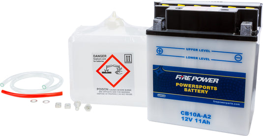 Fire Power CB10A-A2 Conventional 12V Heavy Duty Battery With Acid Pack
