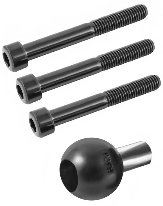 Ram Mounts RAM-B-367 RAM Motorcycle Handlebar Clamp Base with M8 Screws