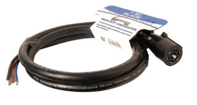 Hopkins Towing Solutions 20244 7 RV Blade Molded Trailer Cable w/ Cardboard Wrap - 6ft.