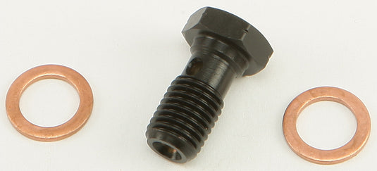 Goodridge P992-03-32BK Ebony 10mm x 1.25in. Single Short Banjo Bolt