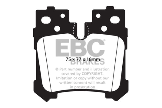 Ebc DP41812R EBC Yellowstuff Brake Pad Sets