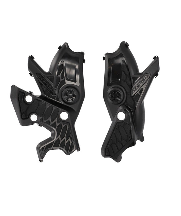 Acerbis 2911460001 X-Grip Frame Protectors - Black/Black