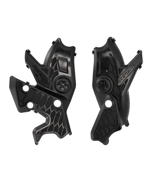 Acerbis 2911460001 X-Grip Frame Protectors - Black/Black