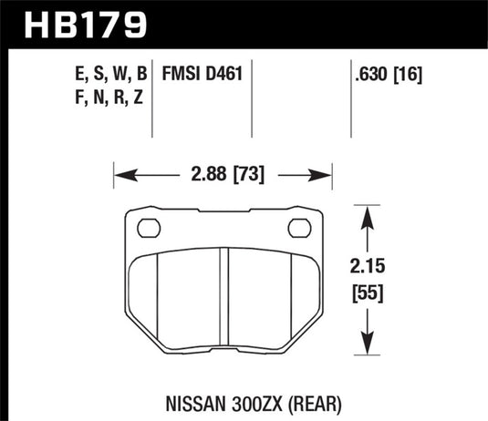 Hawk Performance HB179N.630 HAWK HP+ Brake Pad Sets