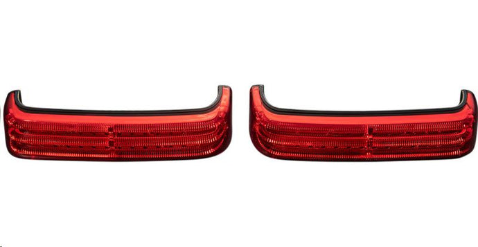 Custom Dynamics PB-SB-SS8-BR Probeam Saddlebag Lights - Black/Red Lens