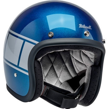 Load image into Gallery viewer, Biltwell Inc. Bonanza Solid Helmet (Small, Metallic Blue/Silver)
