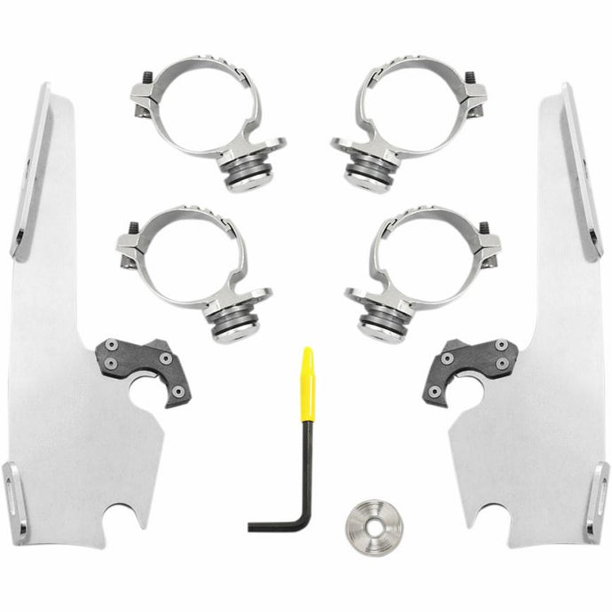 Memphis Shades MEK2016 Trigger-Lock Mount Kit for Batwing Fairing - Polished
