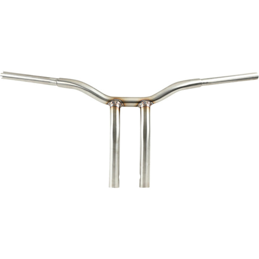 La Choppers LA-7338-12SS 1-1/4in. Pullback Risers for Welded Kage Fighter T-Bars - Stainless Steel