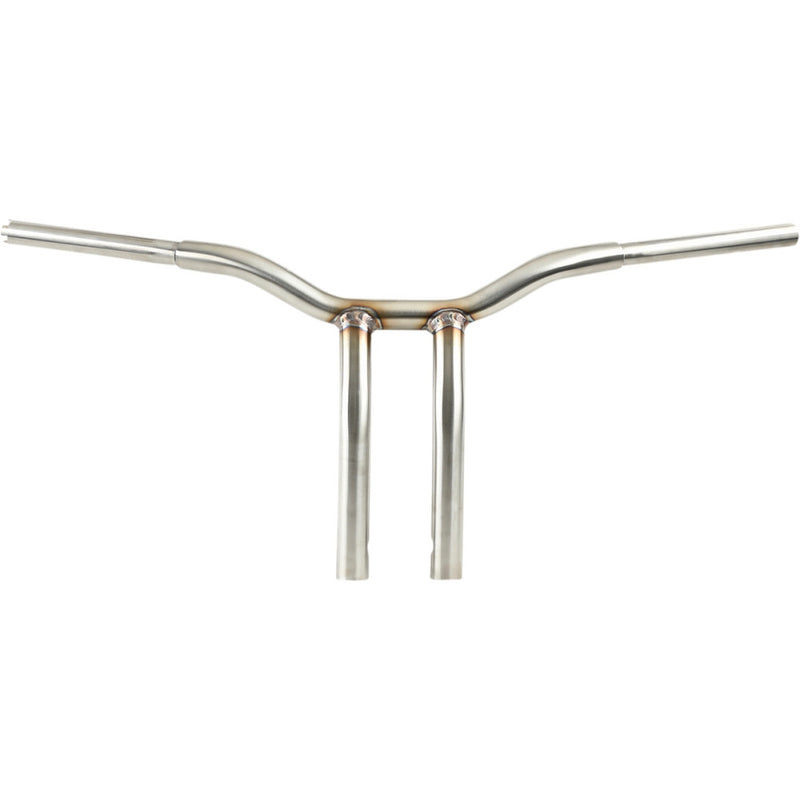 LA Choppers LA-7338-12SS 1-1/4in. Pullback Risers for Welded Kage Fighter T-Bars - Stainless Steel