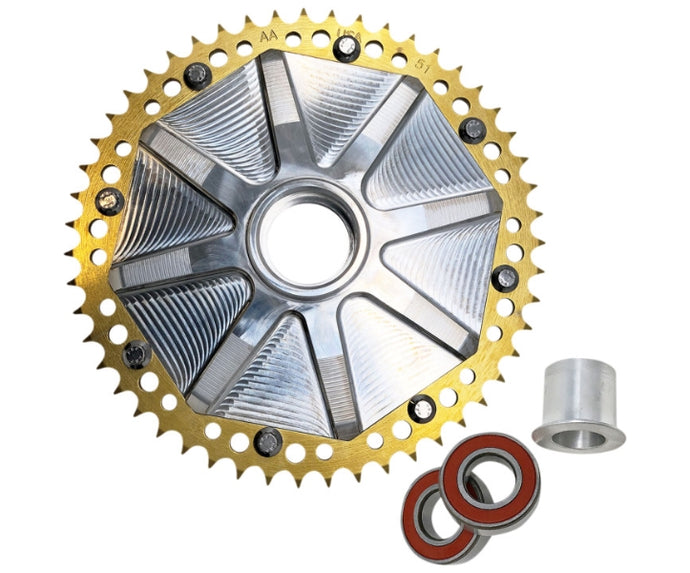 Alloy Art G2CC51-32 Cush Drive Chain Sprocket with Machined Carrier - 51T - Gold