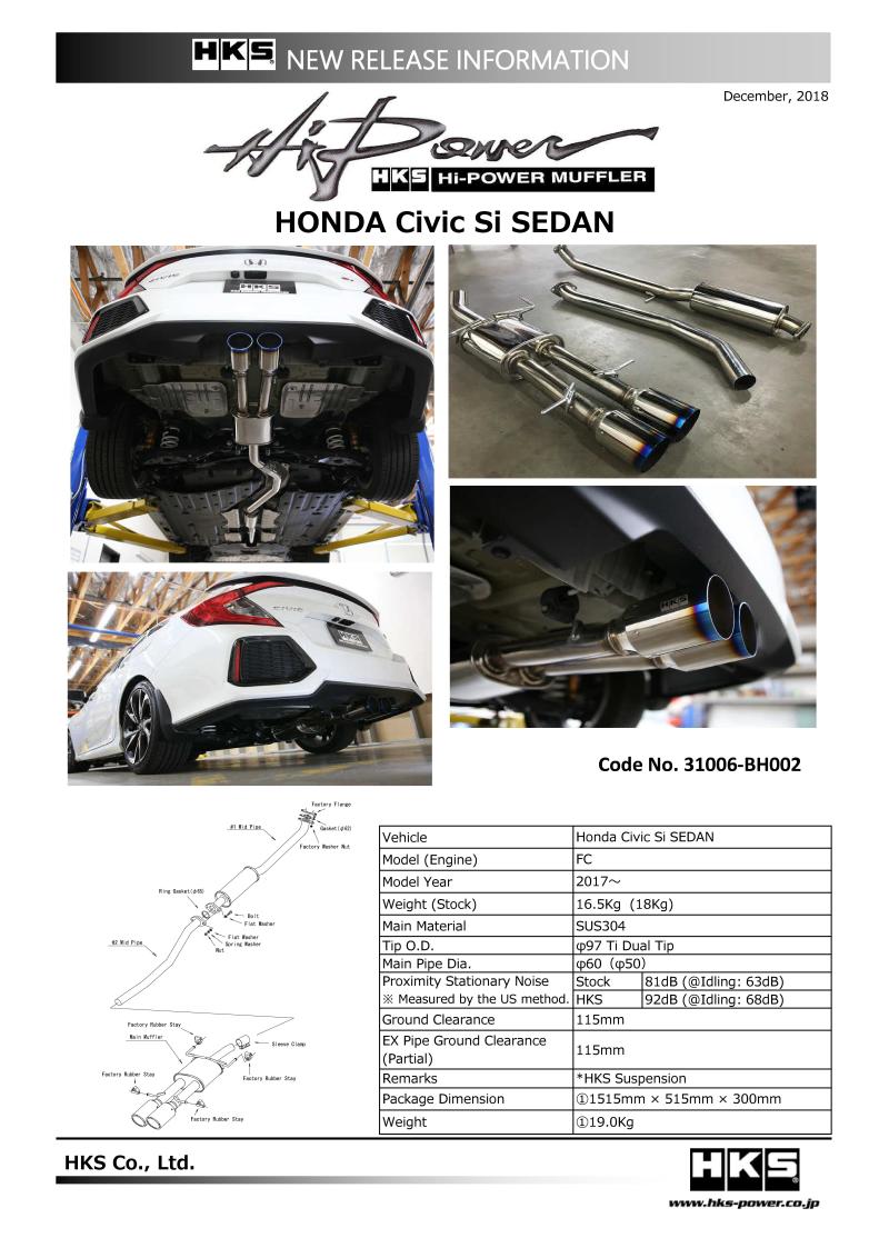 Load image into Gallery viewer, Hks 31006-BH002 HKS Exhaust - Hi-Power
