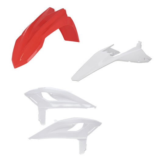 Acerbis 2988128212 Plastic Kit - White/Red